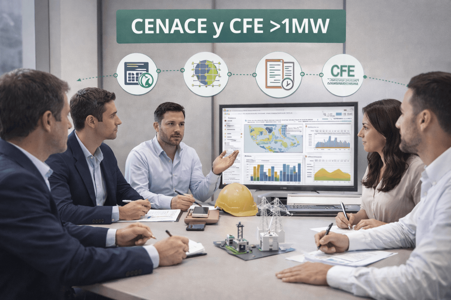 Gestión técnica-regulatoria ante CENACE y CFE para proyectos mayores a 1 MW